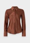 Блуза Anna Field Button-down blouse, Cappuccino/Brown - фото 6
