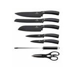 Нож Berlingerhaus в подставке 8 шт карбон для лески BH-2685, черный - фото