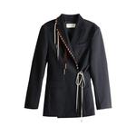 Куртка Dries Van Noten Baftan Embellished Jacket, Navy - фото