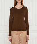 Джемпер женский Marc Cain облегающего кроя из вискозы, коричневый - фото