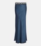 Юбка макси из шелка Aries SIR, Ink - фото