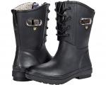 Ботинки Bogs Amanda Plush II Lace, черный - фото