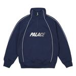 Толстовка Palace Fast Logo 1/4 Zip, Navy - фото