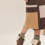 Трикотажное платье женское разноцветное Hermes - фото 5