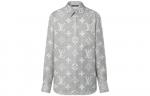 Рубашка женская Louis Vuitton Flight Mode, серый - фото