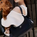 MLB Нейлоновая женская сумка через плечо черная, Black - фото 6