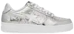 Кроссовки BAPE Bapesta #5 'Silver Monogram', серебряный - фото