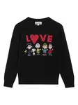 Свитер с круглым вырезом X Peanuts Mc2 Saint Barth Kids, черный - фото
