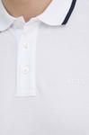 Хлопковая поло Boss, белый - фото 4