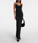 Кожаные лодочки-слингбэки с логотипом Coperni, черный - фото 3