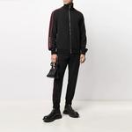 Alexander McQueen Куртка с логотипом Track, Black - фото 4