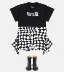 Платье с логотипом MM6 Maison Margiela, черный - фото 2