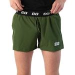 Шорты с широкой сеткой 3x3, темно-зеленый - фото 5