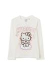 Топ OVS FEATURING HELLO KITTY, Soft White/White - фото