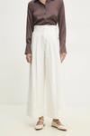 Хлопковые брюки Answear.Lab, белый - фото