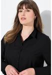 Блуза Ulla Popken Button-down blouse, Black - фото 3