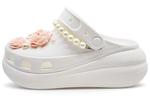 Crocs Сандалии Crush Clog SIN3A White Peach Clogs Unisex White - фото
