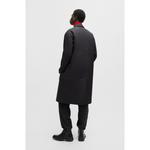 Водоотталкивающее автопальто свободного кроя HUGO, черный - фото 4