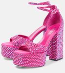 Кожаные сандалии Холли Николь Paris Texas, Iridescent Pink Ruby - фото 5