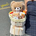 Плюшевый медведь hug bucket, bear warrior плюшевый букет кукла TLXT - фото 7