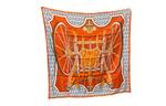 HERMES Шелковый шарф оранжевый Women's Orange, Orange - фото