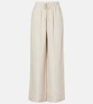 Широкие шелковые брюки в полоску Róhe, Classic Stripe - фото