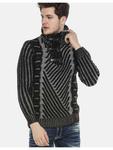 Пуловер Cipo & Baxx Pullover, цвет BLACK-GREY - фото 3