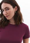 Футболка OXXO MIT ENGEM AUSSCHNITT, Crushed Violets/Dark Purple - фото 4