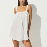 Мини-платье SS25 из хлопкового вуаля Skims, Marble/Marble - фото 2