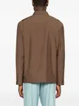 Куртка-рубашка с косым воротником Lardini, коричневый - фото 4