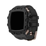 HUALIMEI Часы Protective Case Apple Silicone Case Material S9/s8/s7/s6, Black shell + green belt - фото 2