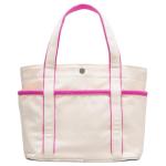 Lululemon Хлопковая сумка из холста, Pink & White - фото 2