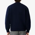 Джемпер Buttoned knitted Bomber Jacket LACOSTE, синий - фото 8