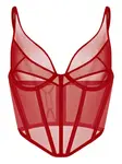 Сетчатый корсет Asteria Zhilyova, красный - фото