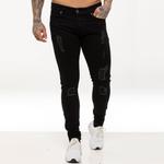 Мужские рваные джинсы скинни Enzo, черный - фото 2