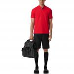 Монограммный хлопковый пике поло Burberry, красный - фото 4