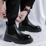 Ботинки Челси мужские черный Zuwudong - фото 16