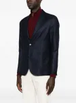 Однобортный пиджак Barba, синий - фото 3