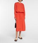 Платье миди из хлопкового поплина Marni, Poppy Red - фото 2