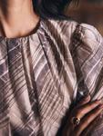 Блузка с принтом check Mint Velvet, Brown/Multi - фото 6