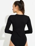 Блузка-боди Evoni, черный - фото 4