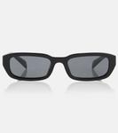 Прямоугольные солнцезащитные очки Prada, черный - фото