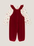 Детский комплект из велюровых комбинезонов Monsoon, Red - фото 2