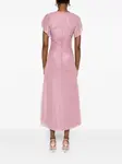 Платье миди со сборками NISSA, розовый - фото 4