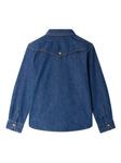 Джинсовая рубашка Bonpoint Jared с застежкой на пуговицы, синий - фото 2