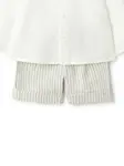 Шорты в полоску Il Gufo, белый - фото 3