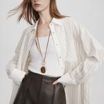 ELLE Рубашка Women's Stripes Lapel Moderate - фото 4