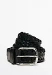 Плетеный пояс Massimo Dutti, Black - фото 4