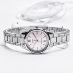 Часы CASIO Quartz Waterproof SilverPink Analog, розовый - фото 3