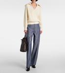 Хлопковый свитер Bottega Veneta, Chalk - фото 2